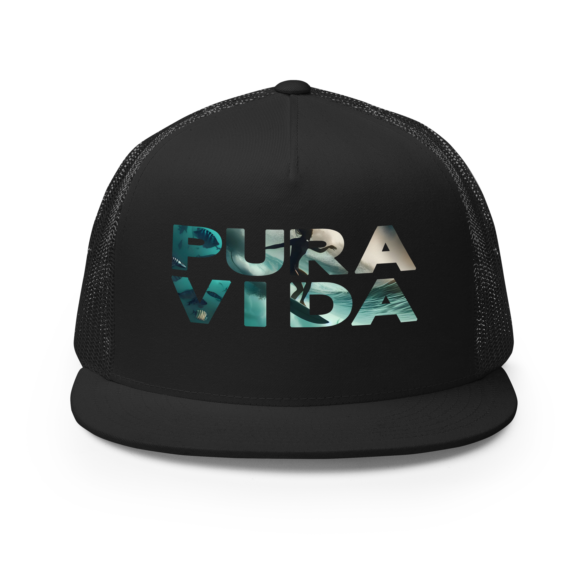 "Pura Vida" Trucker Hat: Surf's Up in Costa Rica
