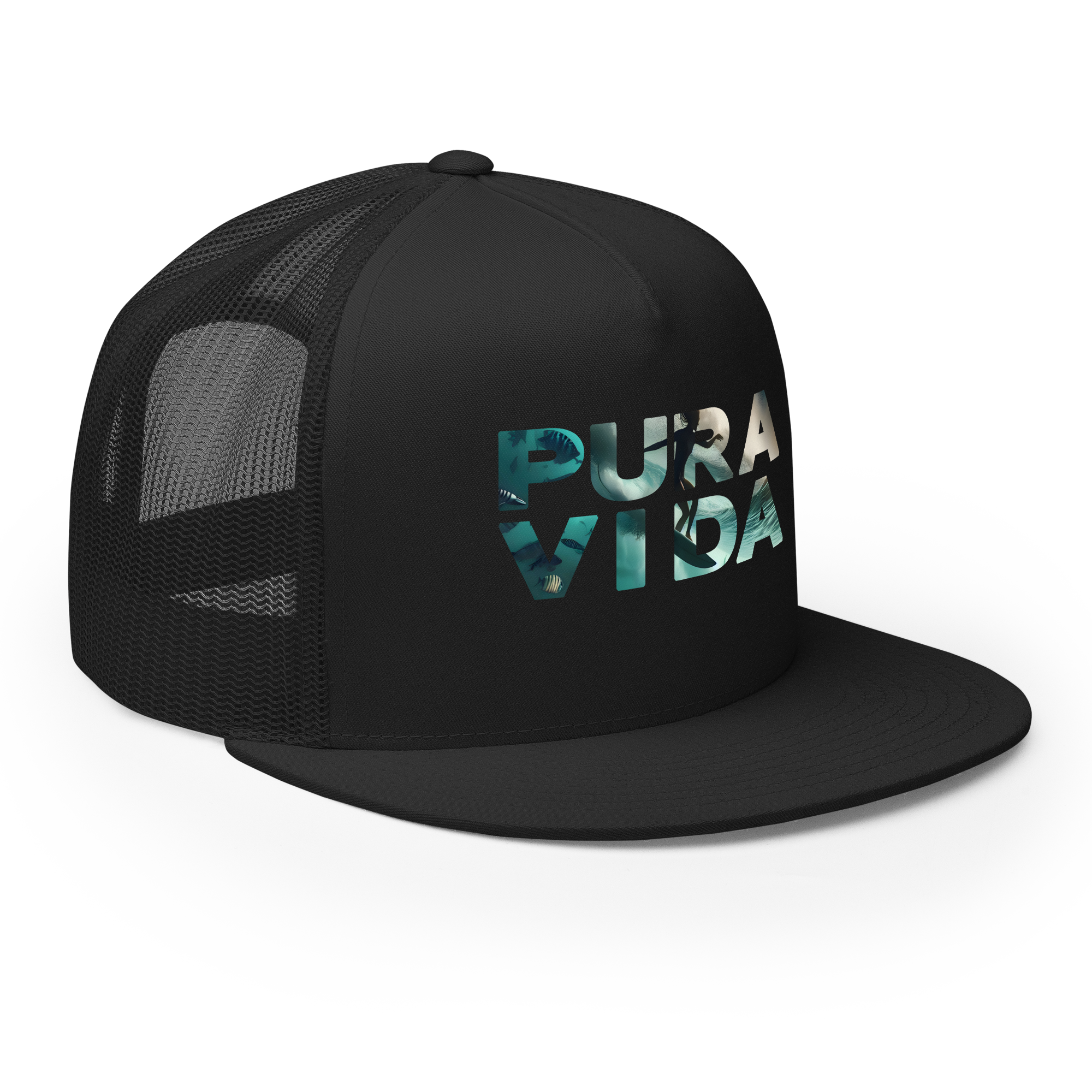 "Pura Vida" Trucker Hat: Surf's Up in Costa Rica