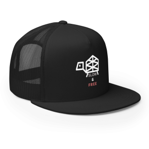 Slow & Free Trucker - Minimalist Turtle Hat