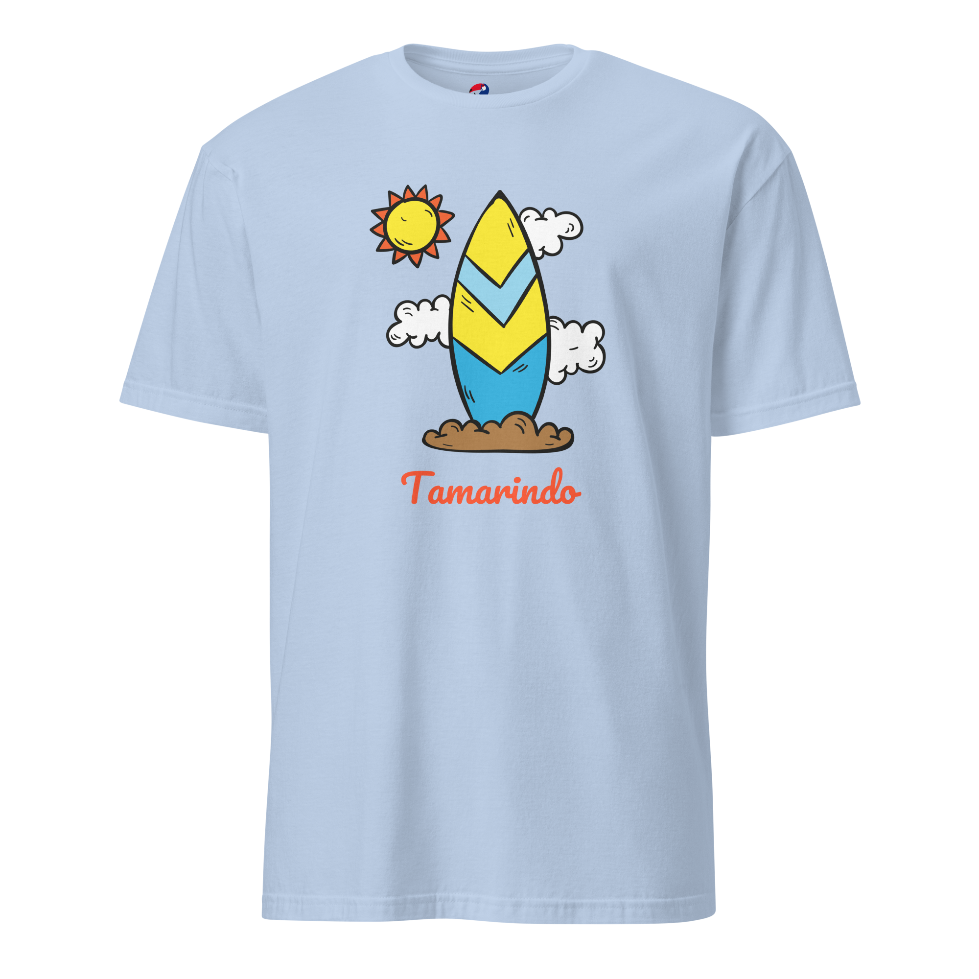 T-shirt Costa Rica Planche de Surf et Soleil de Tamarindo