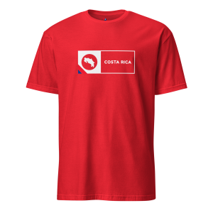 Costa Rica Map Design with Flag Colors T-Shirt