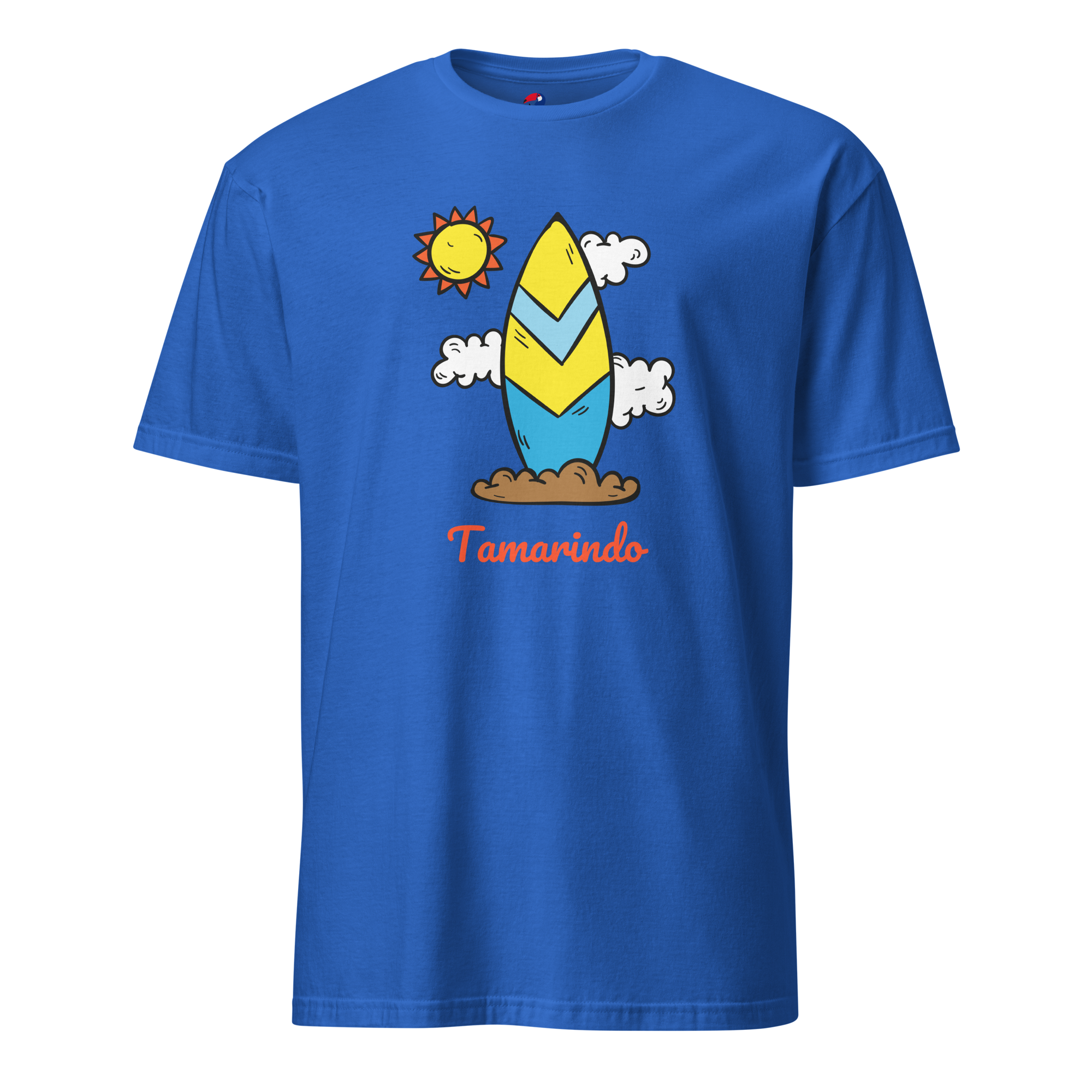 T-shirt Costa Rica Planche de Surf et Soleil de Tamarindo