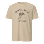Costa Rica Camiseta con palmera y tabla de surf
