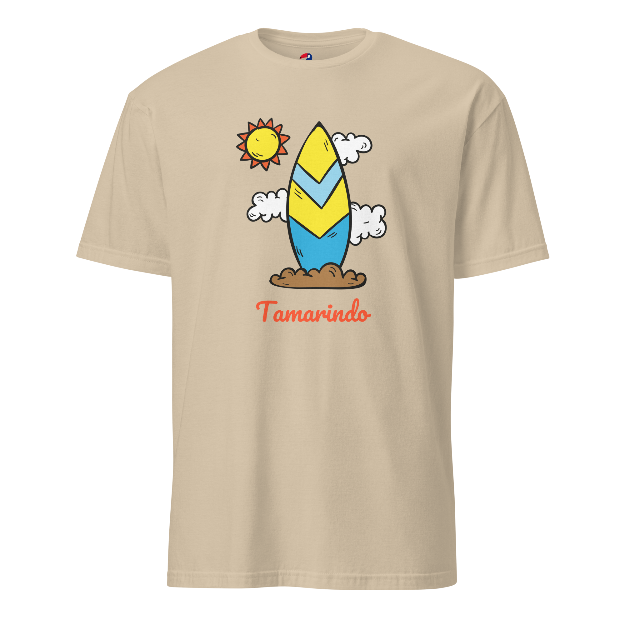 T-shirt Costa Rica Planche de Surf et Soleil de Tamarindo