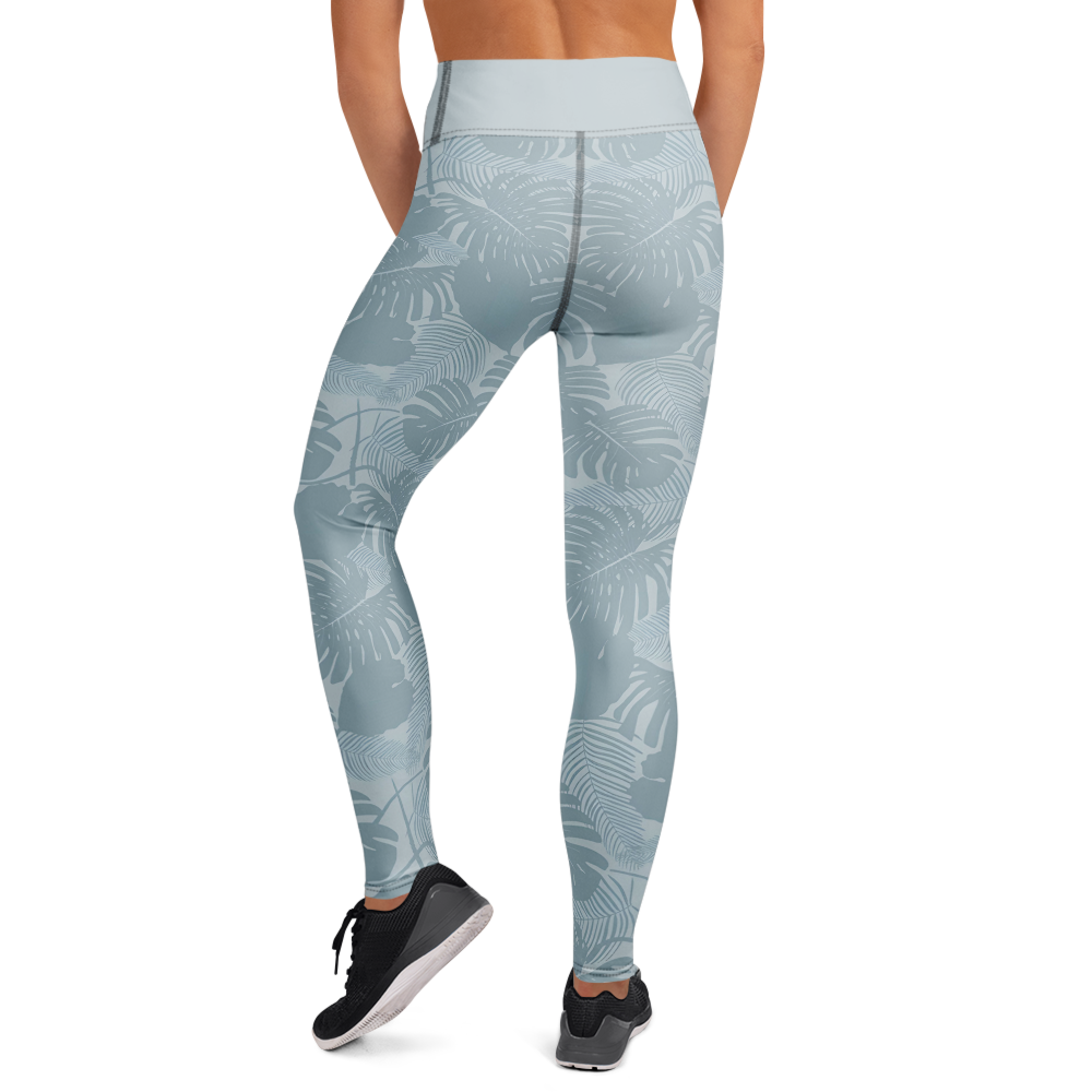 Costa Rica Philodendron Leaf Yoga Leggings