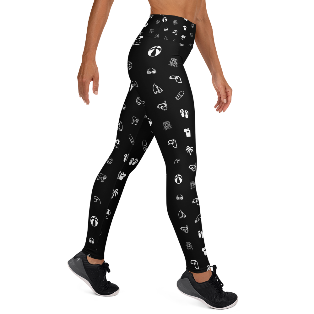 Costa Rica Beach Yoga Leggings Side