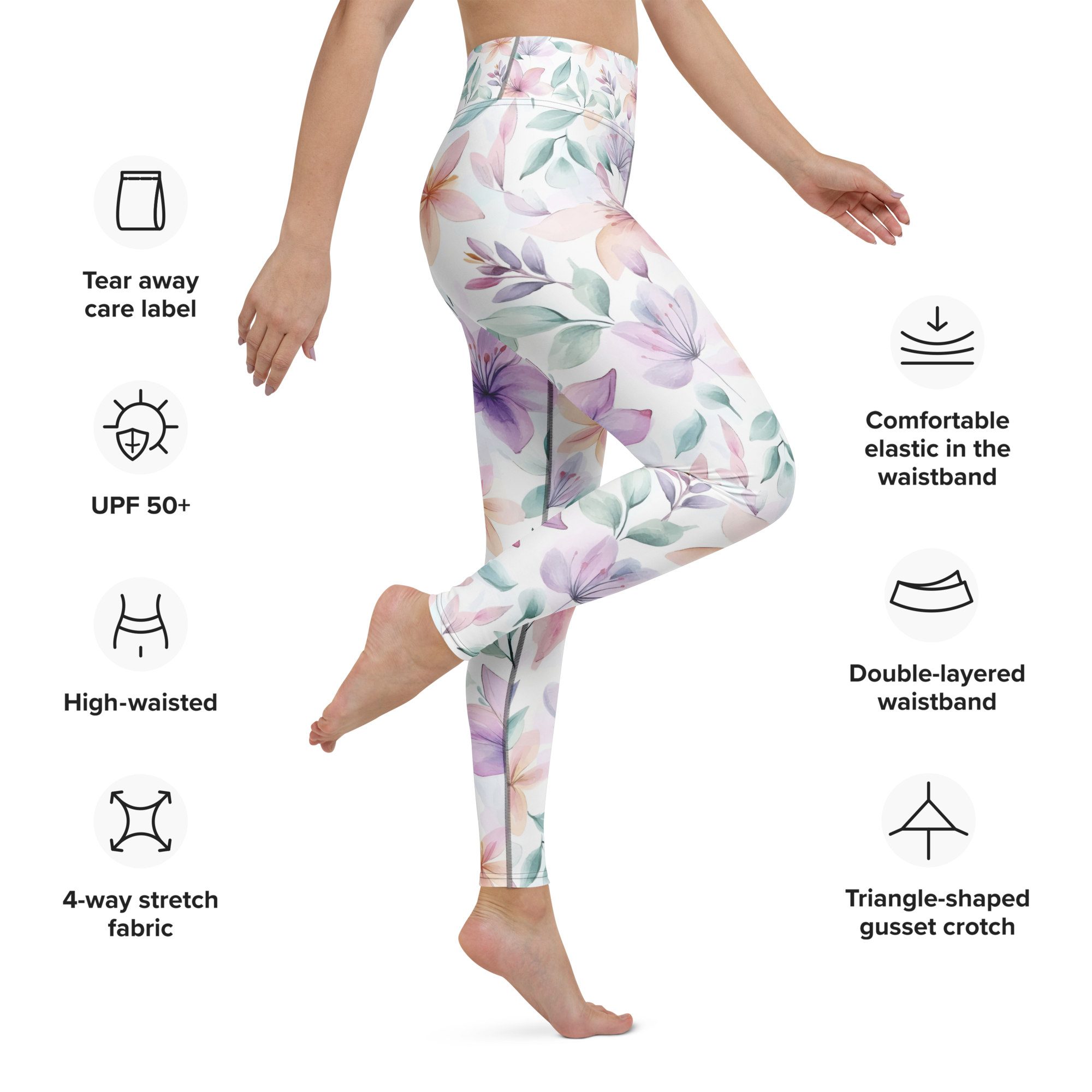 Costa Rican Flowers Leggings Specs