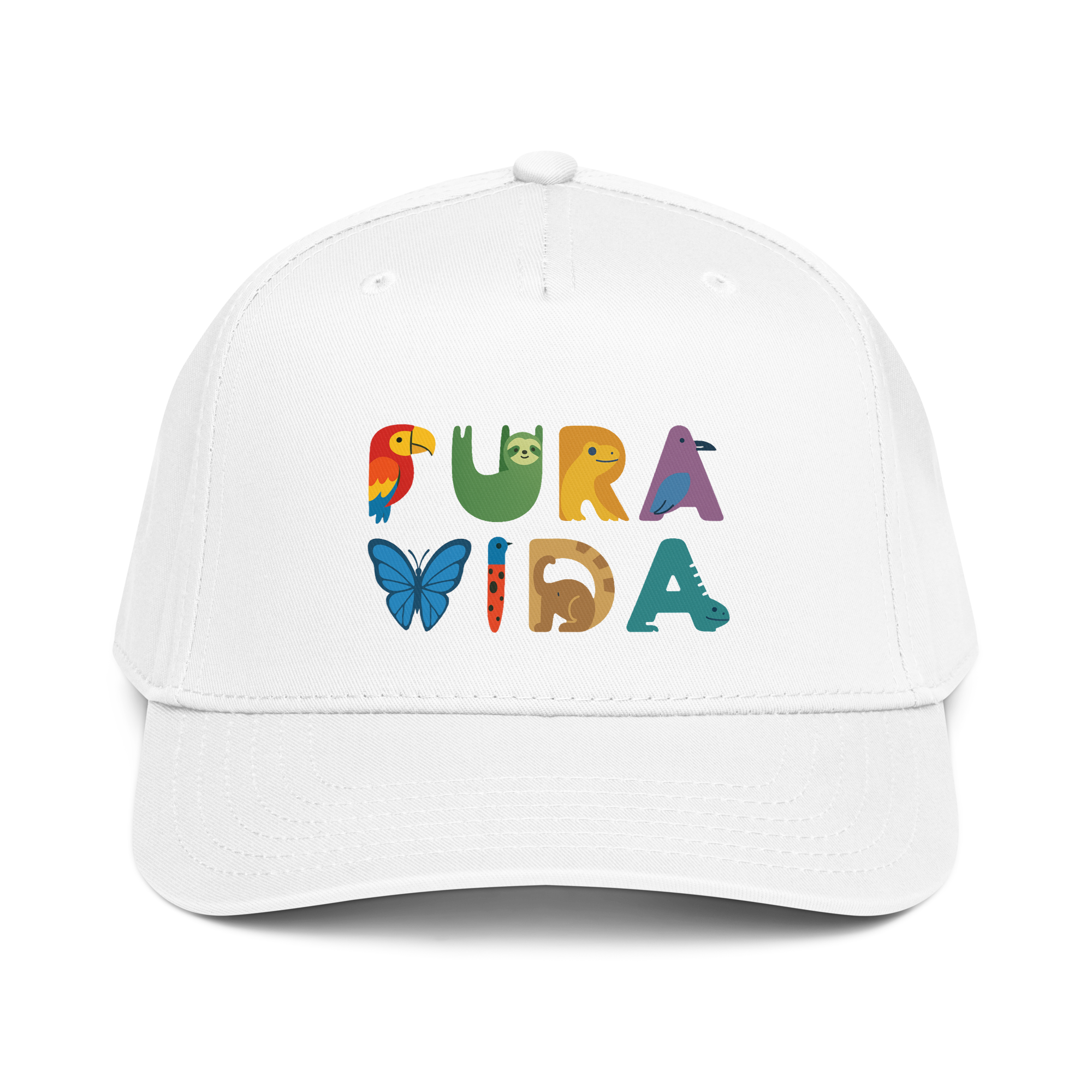 Tiere Pura Vida Kappe Weiß