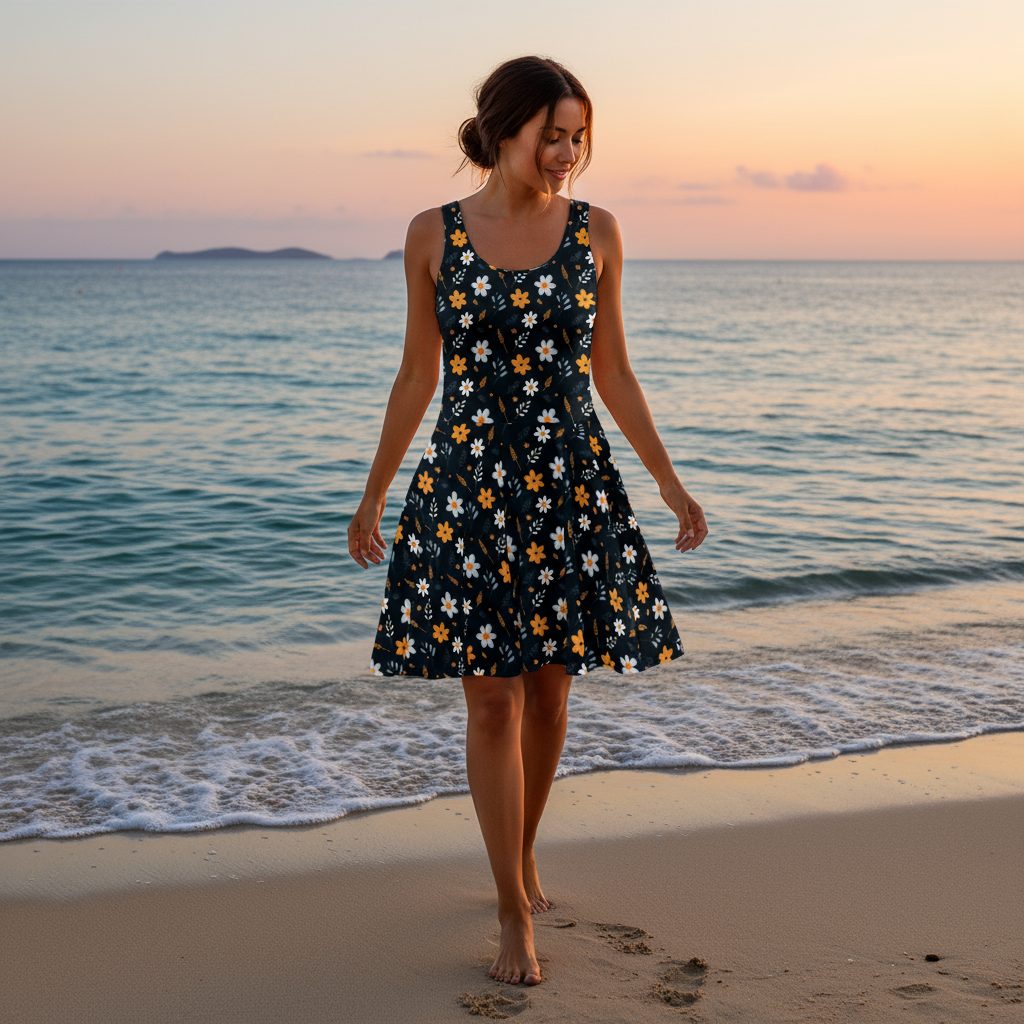 Costa Rica Frauen Blumenkleid Cover