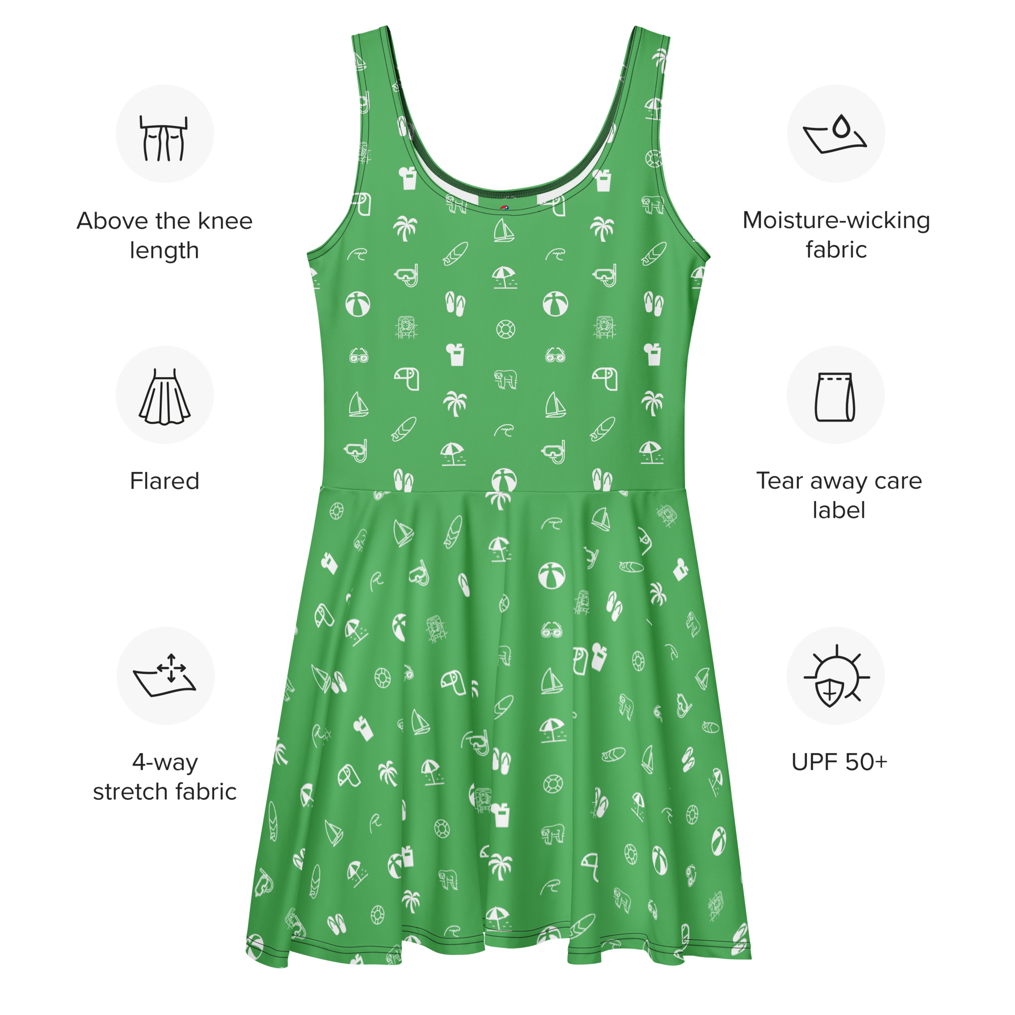Spécifications de la Robe Symboles de Plage Costa Rica