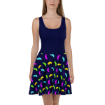 Costa Rica vestido skater mapa