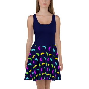 Costa Rica map skater dress